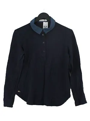 £29.90 • Buy Lacoste Women's Polo UK 12 Blue 100% Cotton Long Sleeve Collared Basic