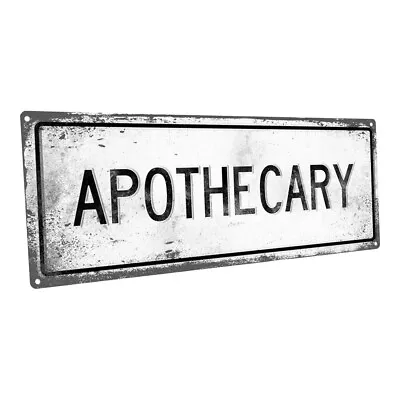 Retro Apothecary Metal Sign; Wall Decor For Mancave Den And Game Room • $19.99