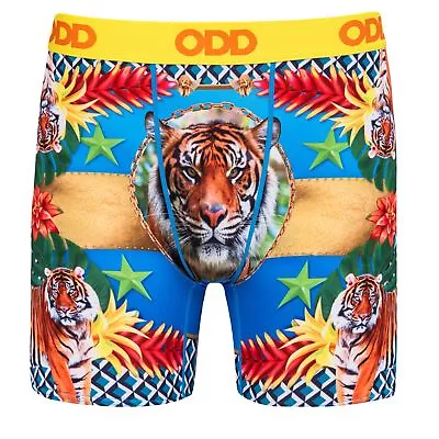 Odd Sox Men's Novelty Underwear Boxer Briefs Tigers High Fashion • $22.99