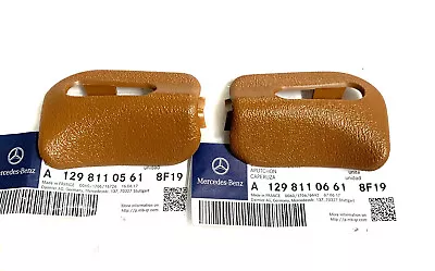 OEM Mercedes R129 SL320 SL 600 300SL 500SL Set Of Palomino Sun Visor Trim Cap  • $179.95