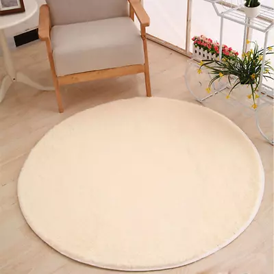 39 Fluffy Soft Round Area Rug Play Tent Ant-iSlip Shaggy Carpet Bedroom Home Mat • $6.28