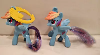 Lot Of 2 Rainbow Dash Keychain G4 My Little Pony Mcdonald's Happy Meal Toys 2012 • $4