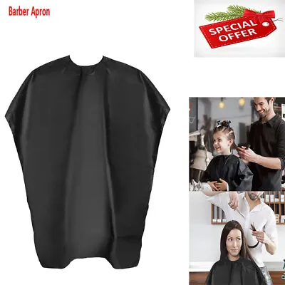 £2.19 • Buy Professional Barber Apron Hair Cutting Salon Hairdressing Cut Gown Black Cape UK