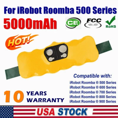 $18.04 • Buy 5.0Ah Battery For IRobot Roomba 500 595 600 650 700 780 790 800 880 960 NIMH BM