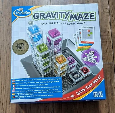 Gravity Maze - Falling Marble Logic Board Game - Thinkfun - Complete & VGC • £17.99