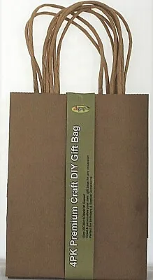 4 X Craft DIY Gift Bags With Handles By Agape   • $3.86