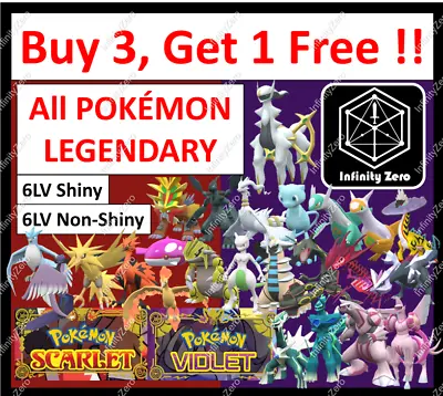 All POKEMON LEGENDARY ✨ SHINY ✨Battle Ready✨Pokemon Scarlet & Violet 🚀Trade🚀+ • $1