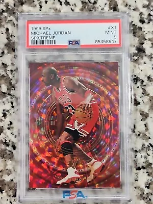 1999 SPx Michael Jordan SPXTREME Insert Card Chicago Bulls #X1 - Graded PSA 9 • $299.99