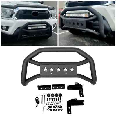 $144.97 • Buy Front Bumper Grille Guard For 2005-2021 Toyota Tacoma Textured Black Bull Bar