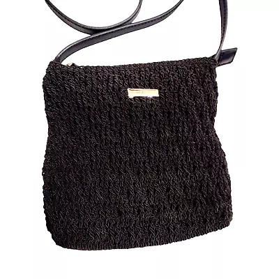 Minicci Black Sack Mini Crossbody Women's Purse Bag Zip Closure • $11.89