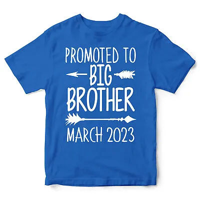 £12.99 • Buy Personalised Promoted To Big Brother T Shirt Birthday Gifts For Boy Kids