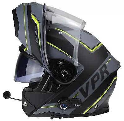 Viper Rs-v191 Blinc Bluetooth Flip Front Modular Motorcycle Helmet Raze Yellow • $286.12