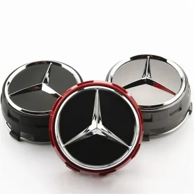 4 Pcs 75mm Wheel Center Hub Caps Cover Logo Badge Emblem For Mercedes-benz  • $24.35