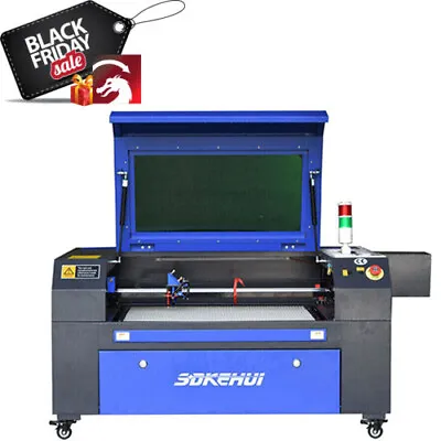 Autofocus 80W Co2 Laser Engraving Engraver Cutter Cutting Machine 20 X28  Ruida • £2399