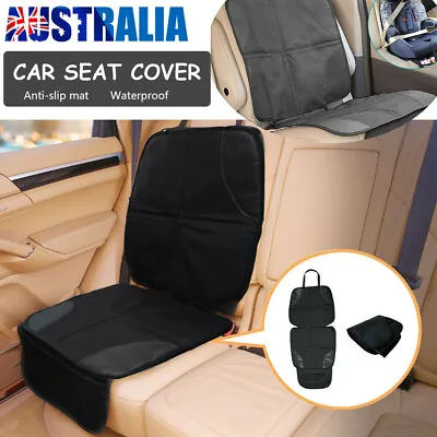 Car Seat Cover Under Child Seat Leather Saver Protector Mat  Anti-Slip Safety AU • $14.73