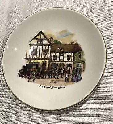 Weatherby Hanley England Royal Falcon Ware Pin Dish OLD COACH HOUSE YORK • $21.50