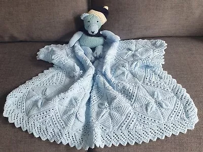 ***Hand Knitted Baby Blanket*** • £12.99