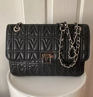$69 • Buy Genuine Valentino Rudy Black Leather Shoulder Crossbody Bag EC