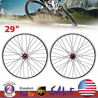 29  MTB Bike Disc Front Rear Wheel Set 7/8/9/10/11/12 Speed Hub Aluminum Alloy • $100