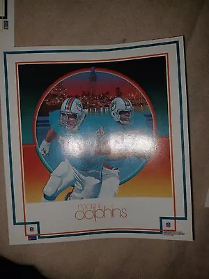 Vintage Miami Dolphins NFL Mini Poster SLU • $9.99