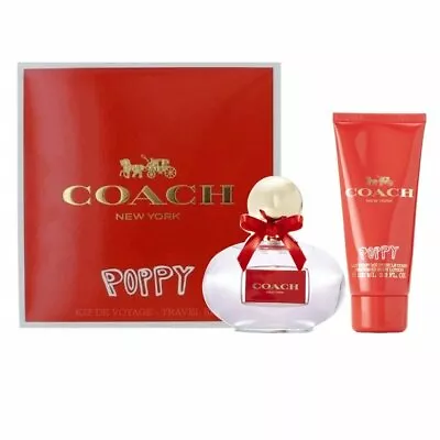 Coach Poppy 3.3 Oz EDP Spray Womens Perfume+ 3.3 Lotion Set NIB • $45.51