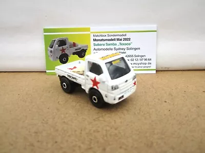 Matchbox  MOYSHOP Germany Monthly Special Model Subaru Sambar Pick Up  TEXACO • £14.99