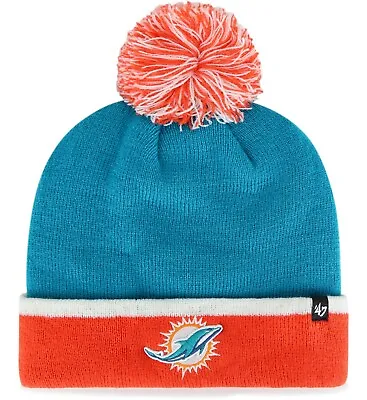 Miami Dolphins Baraka Aqua '47 Brand Cuffed Pom Knit • $16