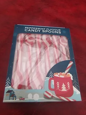 6 PACK Peppermint Candy Spoons Candy Canes XMAS Christmas Sweets Gift  • £6.99