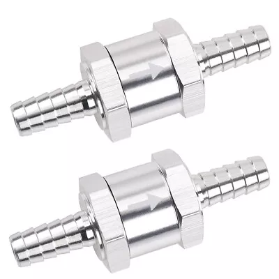 2PCS 6mm 8mm 10mm Aluminum One-way Non-return Check Valve Fuel Gas/Air/Diesel  • $9.59