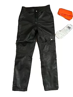 Lambskin Leather Cargo Pants • $85