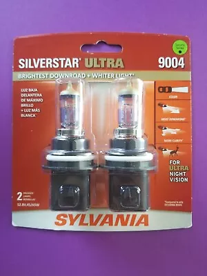 NEW - Sylvania Silverstar ULTRA 9004 High Performance Headlight 2 Bulbs • $22.50