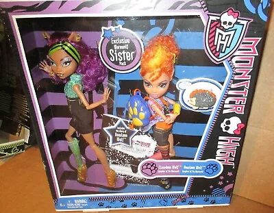 Mattel.2011 Monster High..exclusive Sisters Pak Clawdeen Wolf & Howleen Wolf • $99.99