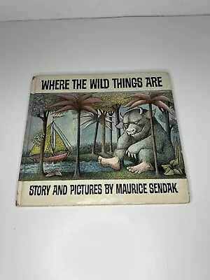 1963 Where The Wild Things Are By Maurice Sendak Book Club Edition Hardback • $29.99