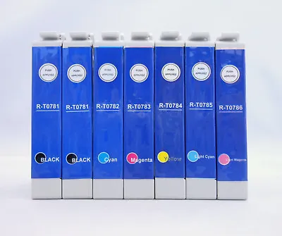 T0781-T0786 Ink Cartridge For Epson Stylus R380 R280 R260 RX680 RX595 RX580 7PK • $18.96