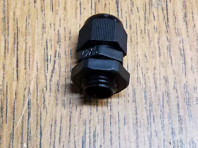Black Nylon Waterproof Cable Gland 8mm Maximum Diameter Cord Grip 1/4 -5/16  • $1.25