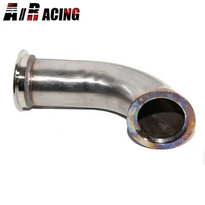 $36.99 • Buy 2.5  V-band Stainless 90 Degree Diy Elbow Tube Exhaust Turbo Flange