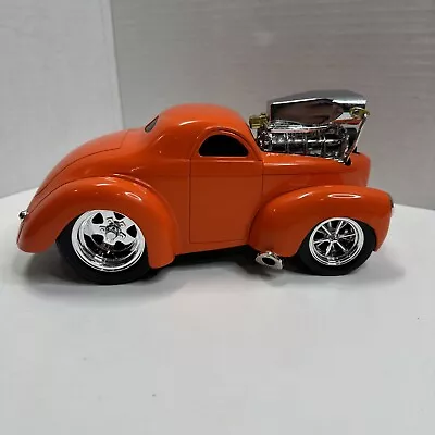 Muscle Machines 1:18 Scale 1941 Orange Willys Coupe Daimier Chrysler Diecast • $30