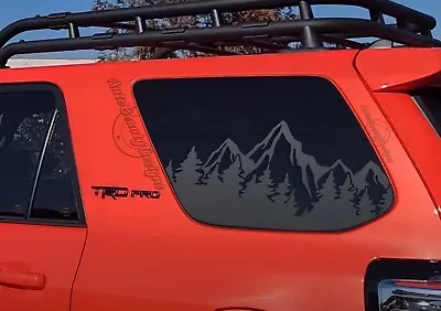For 2010-2023 Toyota 4RUNNER Rear Side Windows Mountain Tree Sticker Decal • $18.96
