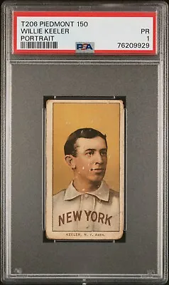 1909-11 T206 Willie Keeler Portrait Piedmont 150 PSA 1 • $286.72