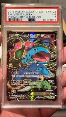 $140 • Buy Pokemon Venusaur EX XY123 Red & Blue PSA 7