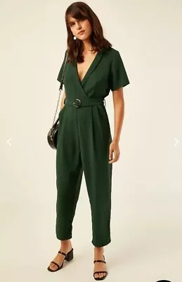 NWT RRP 89.95 Perfect Stranger Jumpsuit Green Size 8 • $29.99