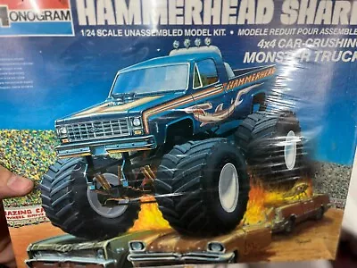 MONOGRAM 2421 1985 Hammerhead Shark Chevy Monster Truck KIT 1/24 McM Fs • $199.88