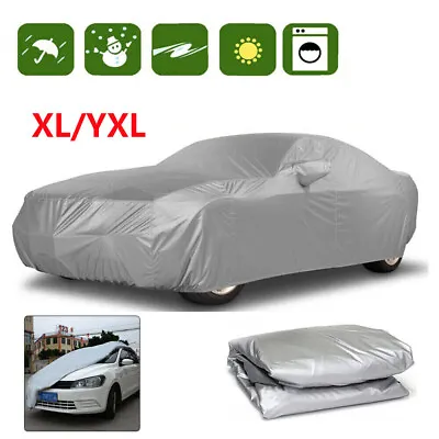 Waterproof Full Car SUV Cover Outdoor UV Snow Dust Rain Resistant Protection US • $21.59