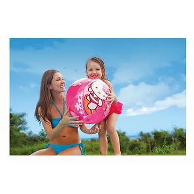 $8.27 • Buy Intex Hello Kitty Sanrio Kids Girls Inflatable 20  Pool Beach Ball Toy NEW