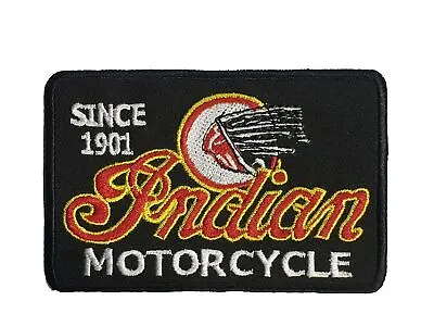 Indian Motorcycle Riders Biker Embroidered Patch Badge Black Red White • $4
