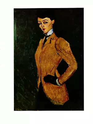 1970 Vintage MODIGLIANI  THE EQUESTRIENNE  Full COLOR Offset Lithograph Print • $7.20