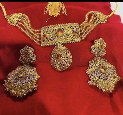 Indian Bollywood Kundan  Jewelry Set Pakistani Jewellery • $63