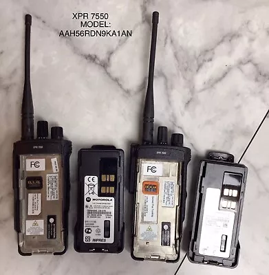 Motorola XPR7550 AAH56RDN9KA1AN Digital MOTOTrbo UHF 403-512 Two-way Radios. • $450