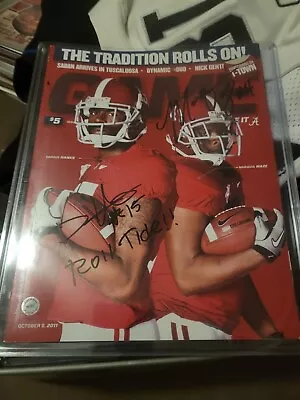 Marquis Maze And Darius Hanks Signed Game Day Program • $40