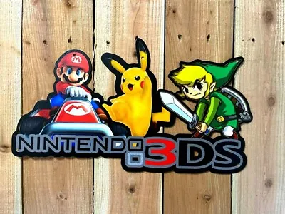 Nintendo 3DS Display Mario Zelda Metal Sign Gameroom Wall Decor Nintendo Sign • $25.99